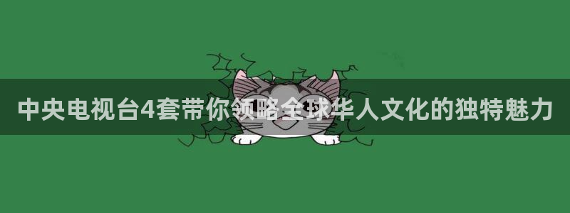 蓝鲸足球直播：中央电视台4套带你领略全球华人文化的独特魅力