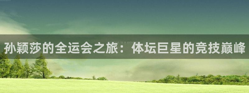 蓝鲸体育直播下载：孙颖莎的全运会之旅：体坛巨星的竞技巅峰