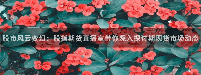 蓝鲸直播下载：股市风云变幻：股指期货直播室带你深入探讨期现货市场动态